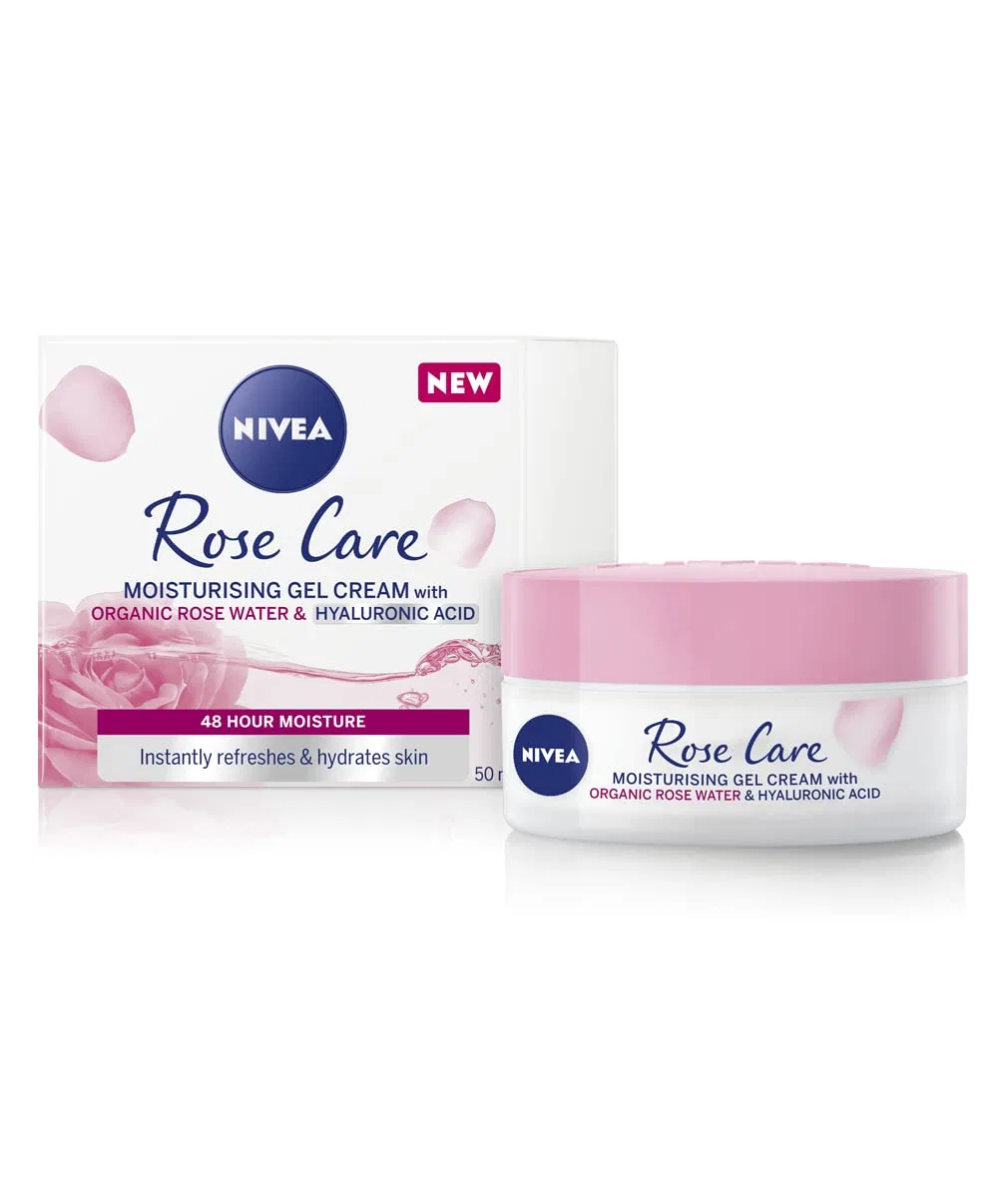 No brand Дневной крем для лица NIVEA Soft Rose 24h, 50 мл, Розовый