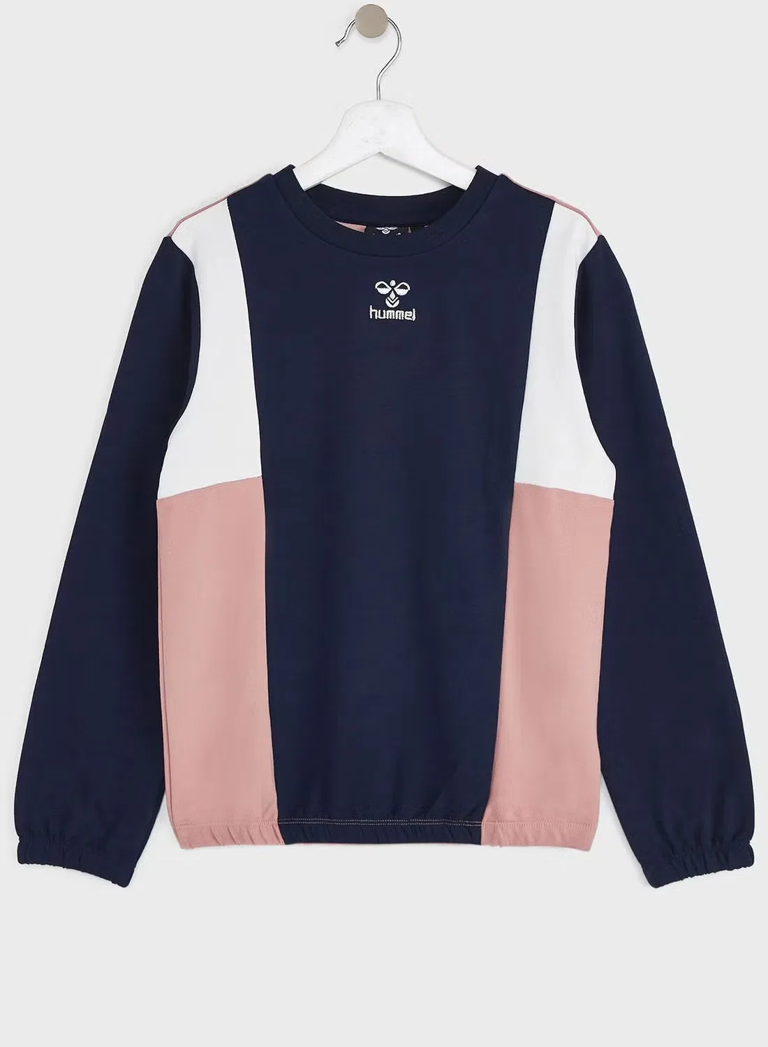 Свитшот с контрастным цветным блоком, модель Bagga, Hummel, мультиколор