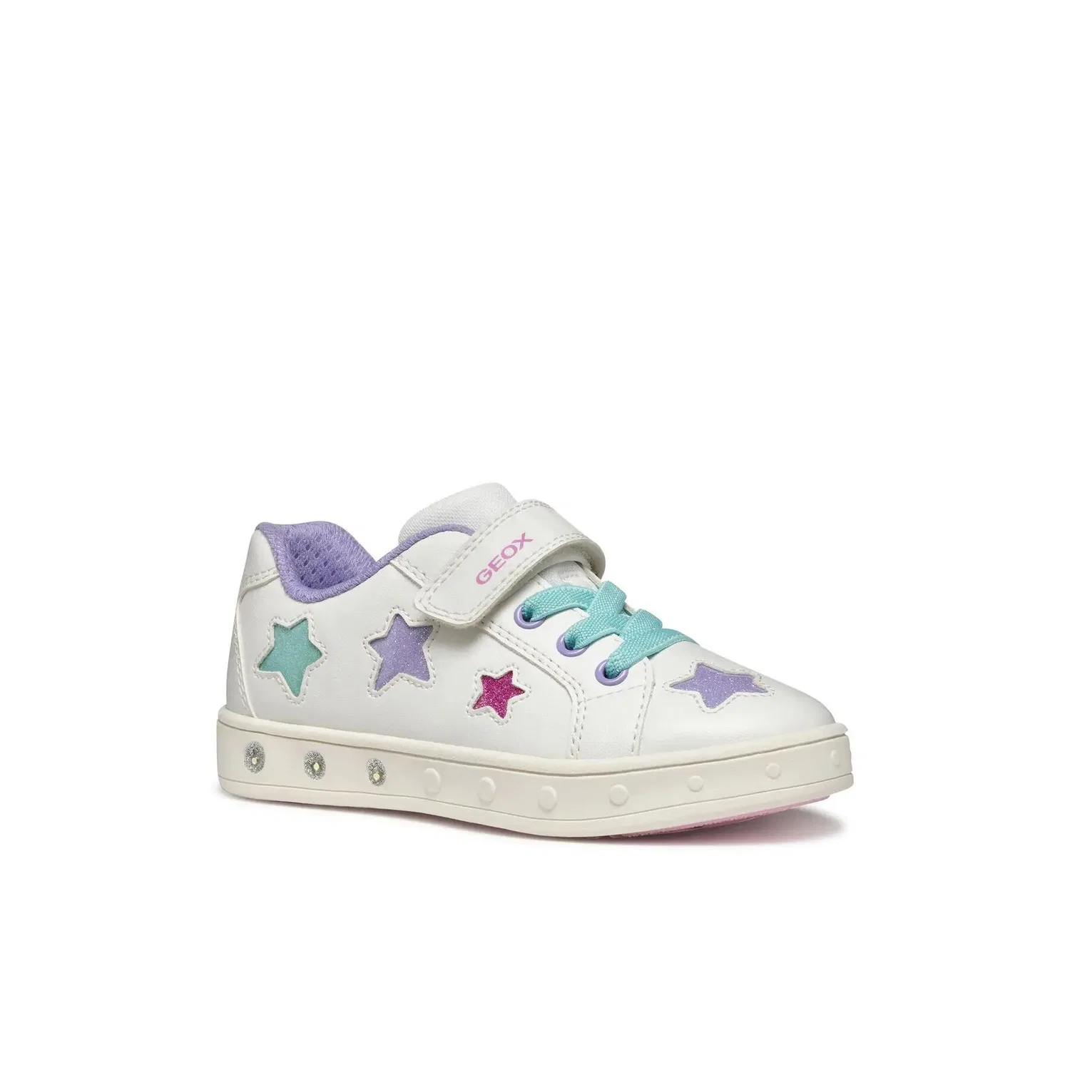 Детские кроссовки для девочек с подсветкой Skylin G.B Converse, Weiss — фото 2