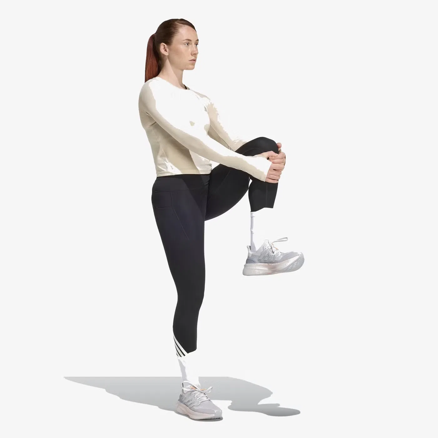 Леггинсы с технологией Climacool Adi365 Climacool 3 Stripes Adidas, черный — фото 4