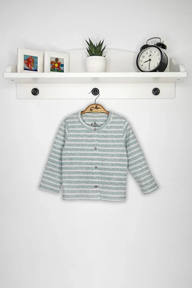 Детский кардиган с длинным рукавом Newborn Fashion Club, Mint Striped