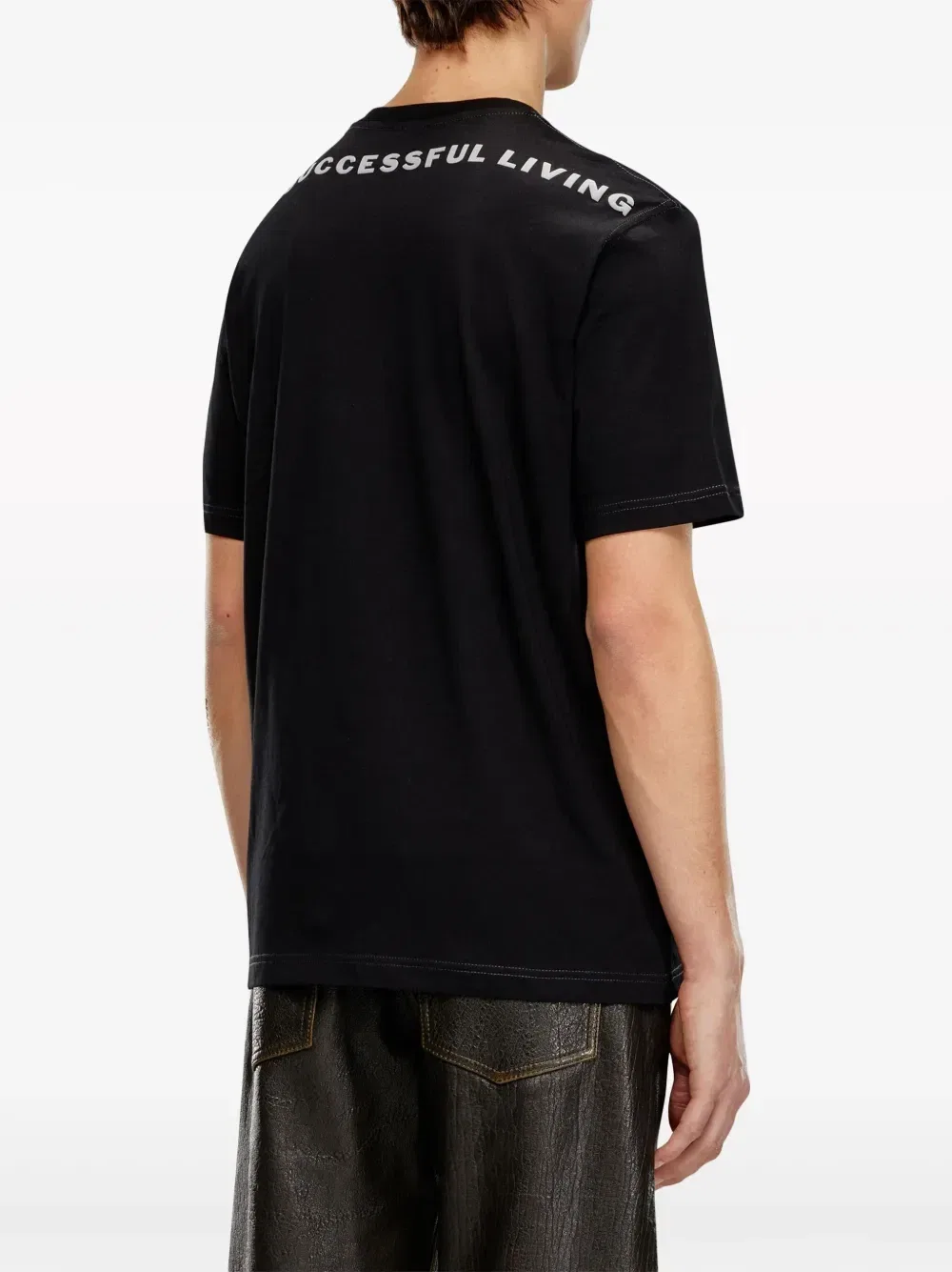 Футболка T-JUST-N16 с графичным принтом Diesel, черный — фото 4