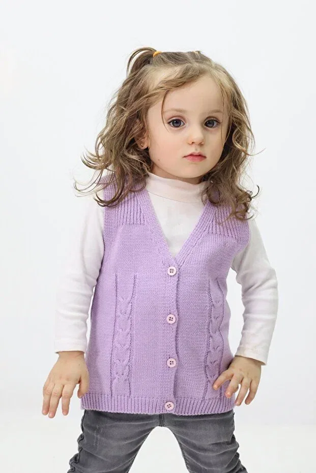 Детский кардиган без рукавов Cloudy Kids, Lila