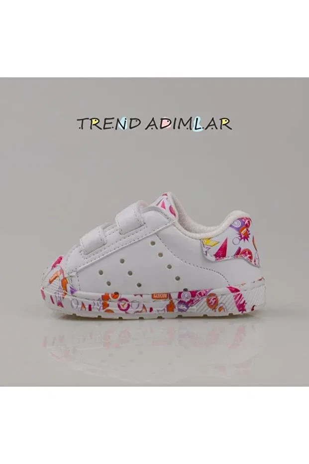 Детские кроссовки для девочек из искусственной кожи Fuchsia hero first step baby sneaker Trend Adımlar, Fuchsia — фото 4