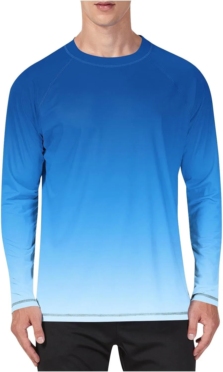 Мужская футболка с длинным рукавом градиент Regular Fit, Blue