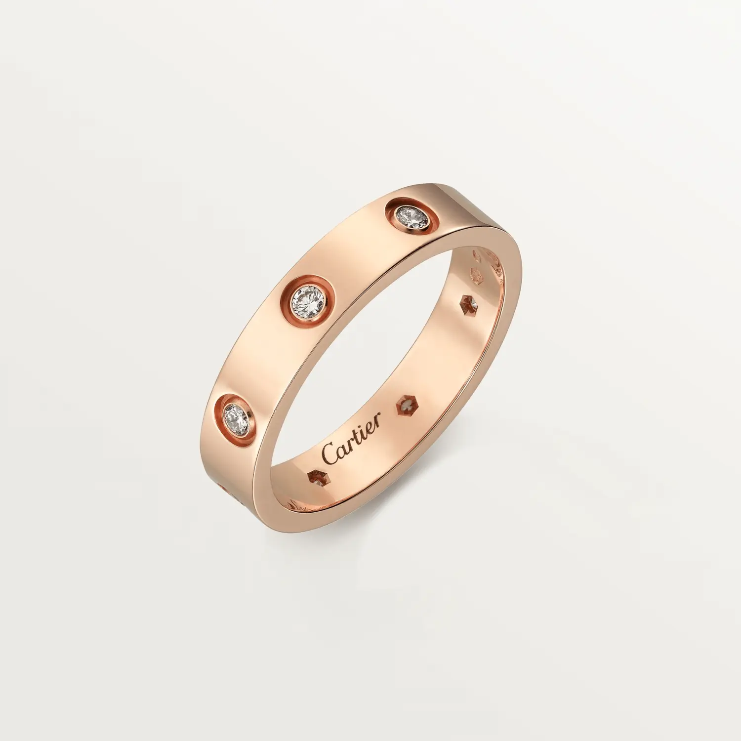 

Обручальное кольцо Cartier Love, розовое золото