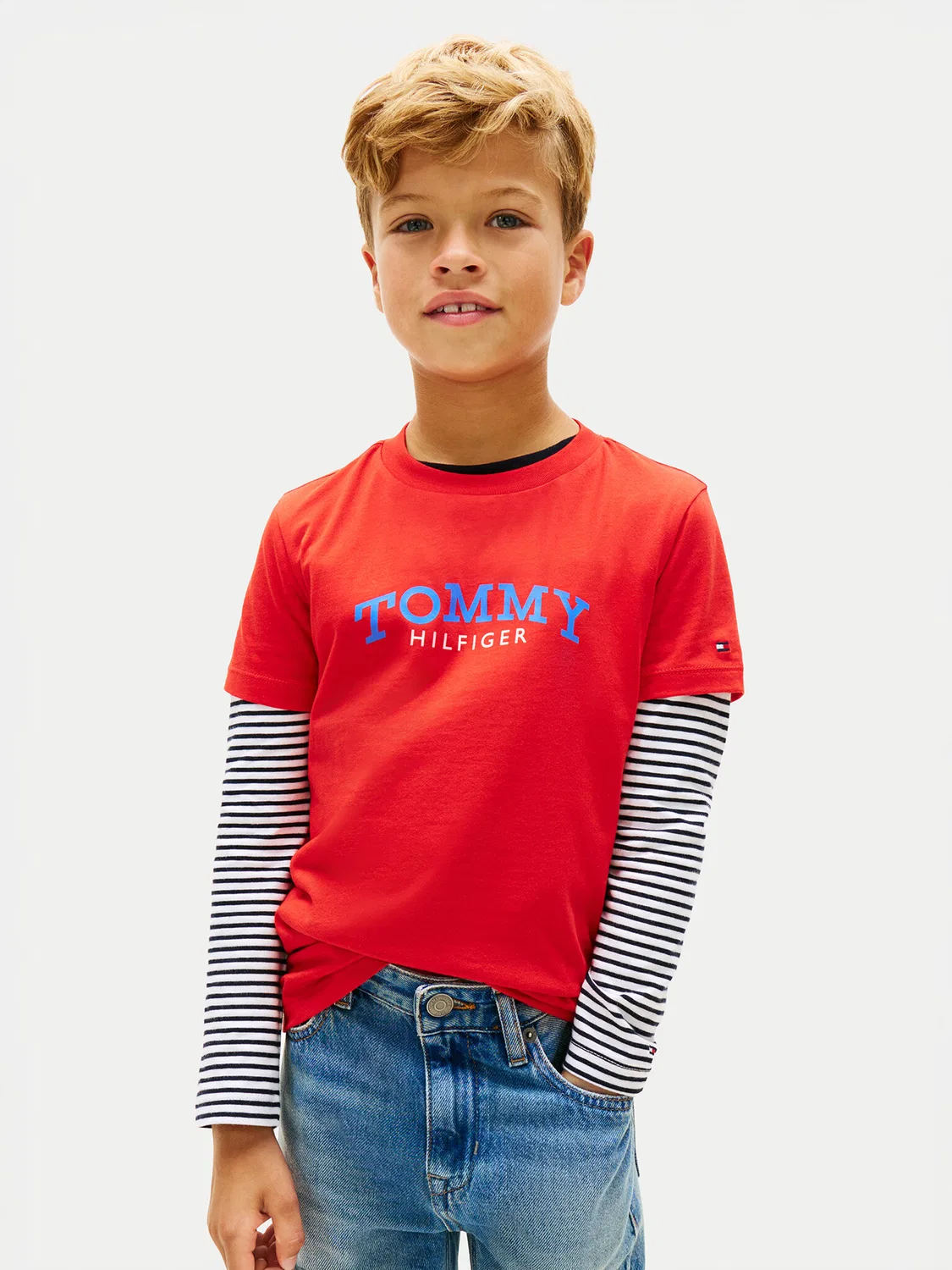Футболка стандартного кроя для мальчика Tommy Hilfiger, красный