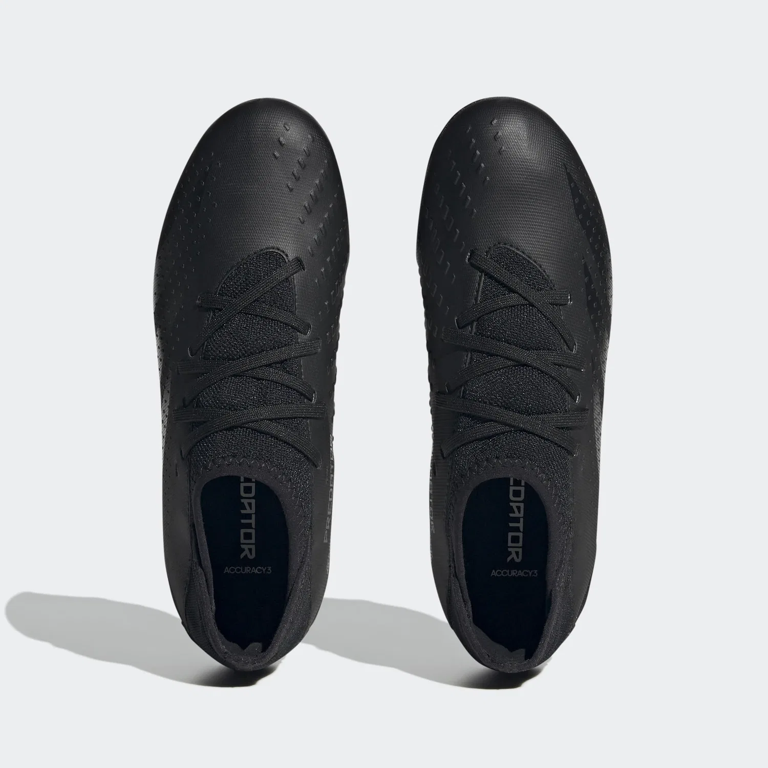 Детские бутсы футбольные для мальчиков Predator Accuracy.3 Firm Ground Boots Adidas, Core Black Core Black Cloud White — фото 3