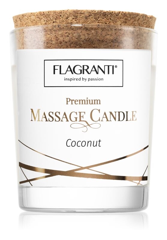 

Ароматическая свеча для массажа Flagranti Massage Candle Coconut, 70 мл