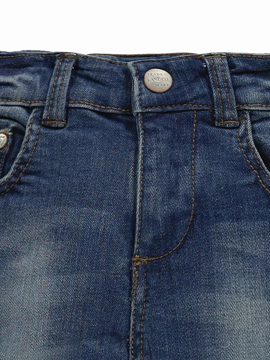 Джинсы KANZ Slim fit 'Hose Jeans' синего цвета — фото 3