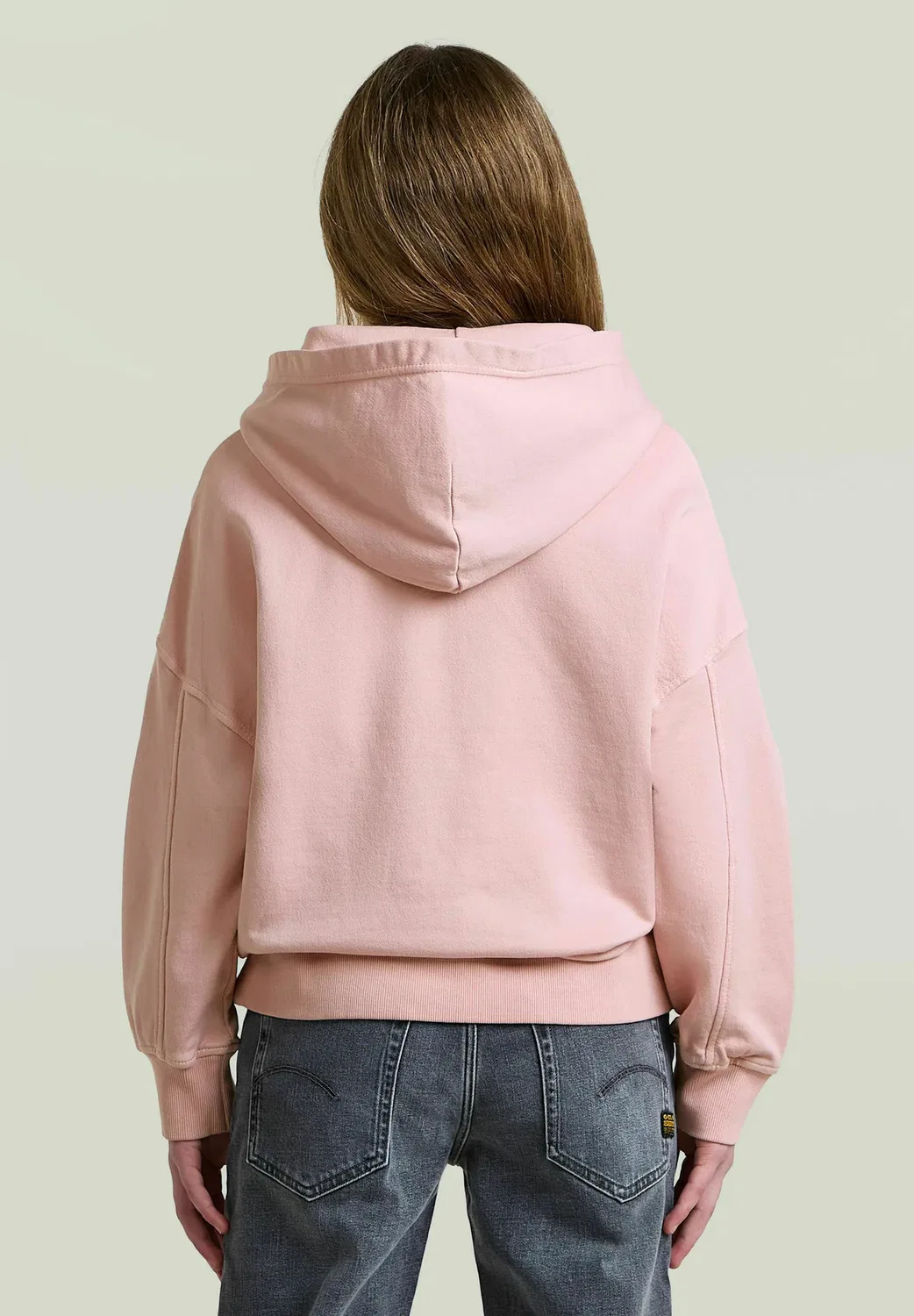 Детский объемный свитер с капюшоном - худи G-Star, Burnished Lilac — фото 3