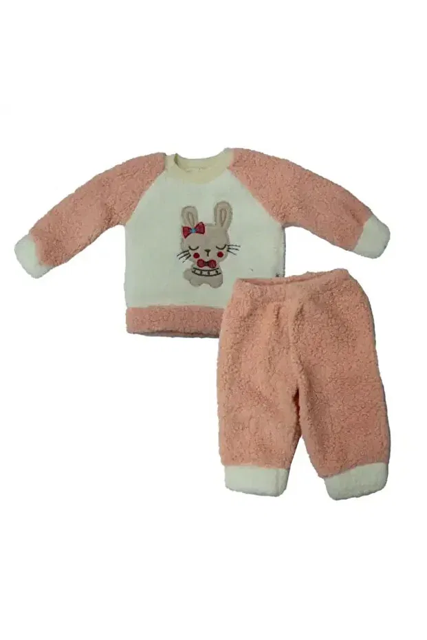 Детский спортивный костюм с принтом Yavruağzi plush tracksuit with rabbit Cns Concept, Pup Mouth