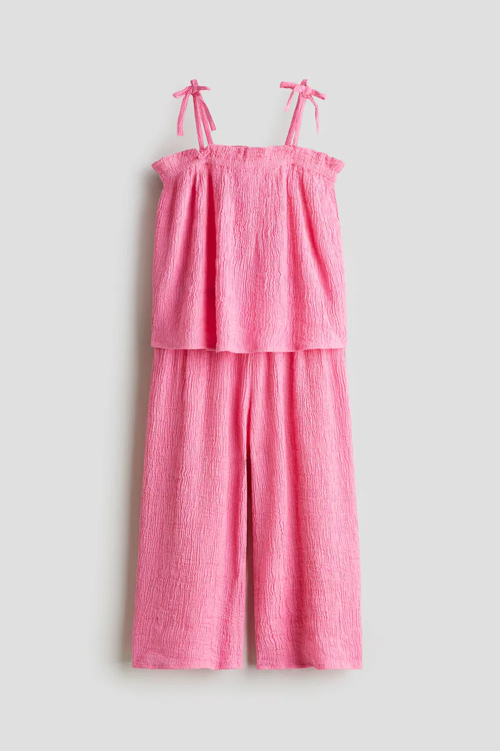 Комплект из 2 предметов с эффектом мятой ткани H&M, Knallrosa