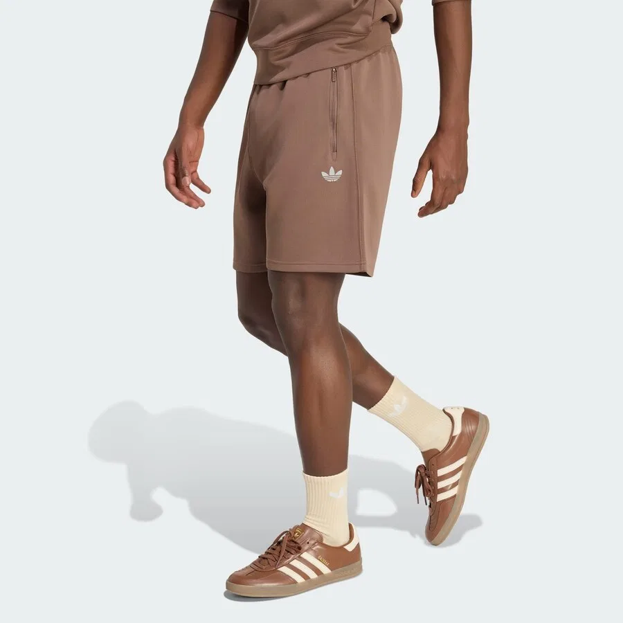 Шорты ADIDAS ORIGINALS Regular Pants 'Trefoil Essentials' коричневого цвета — фото 2