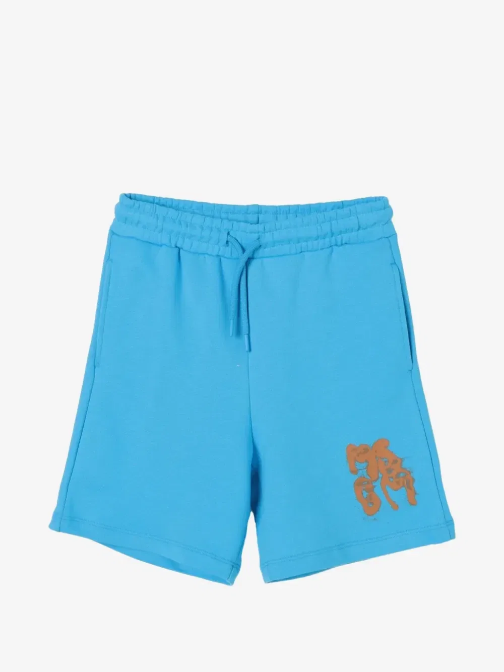Шорты с кулиской и логотипом MSGM Kids, синий