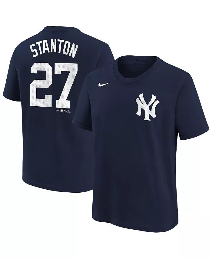 

Футболка с именем игрока и номером Big Boys and Girls Giancarlo Stanton Navy New York Yankees Nike