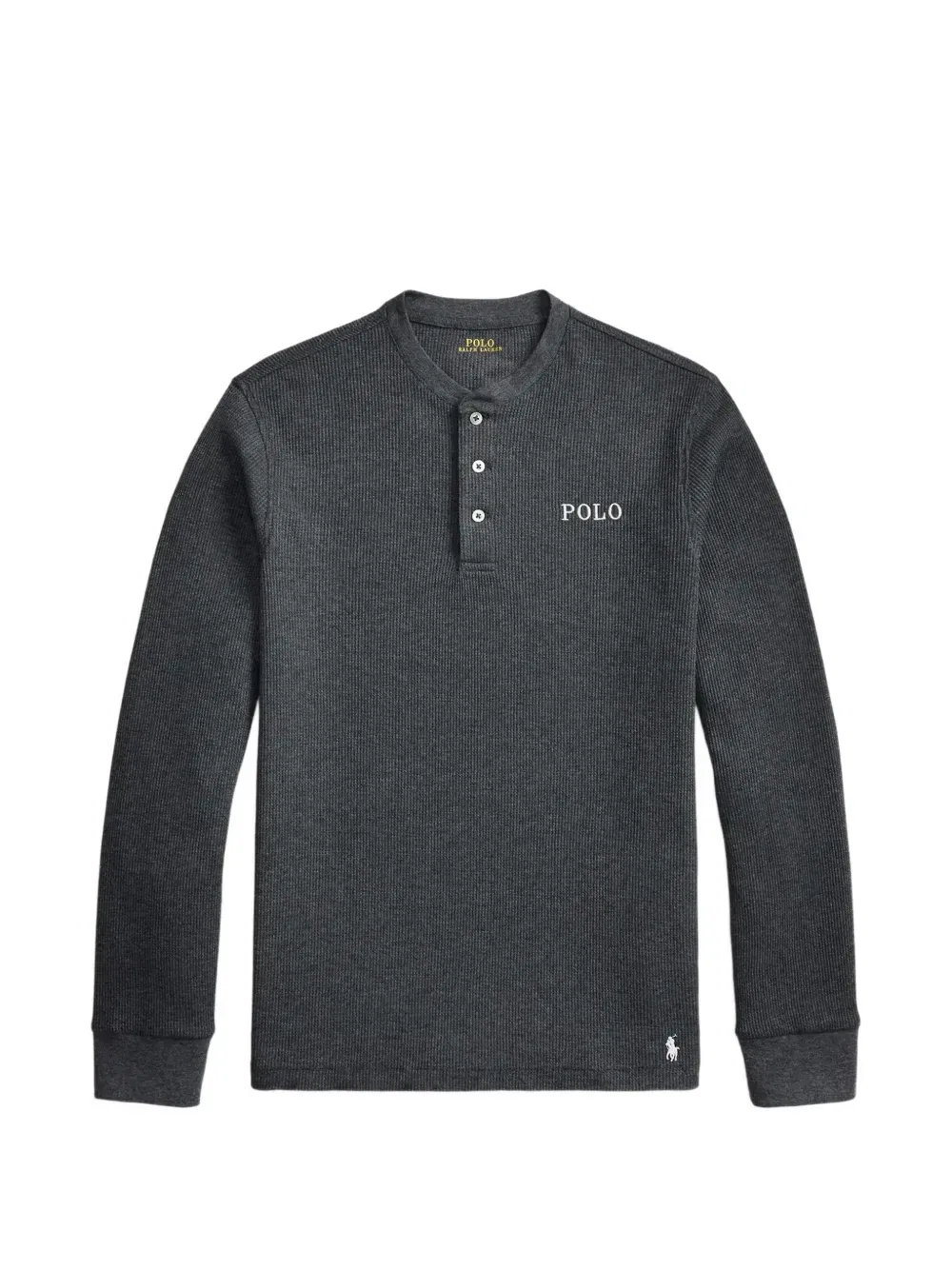 Фактурный пижамный топ Polo Ralph Lauren, серый