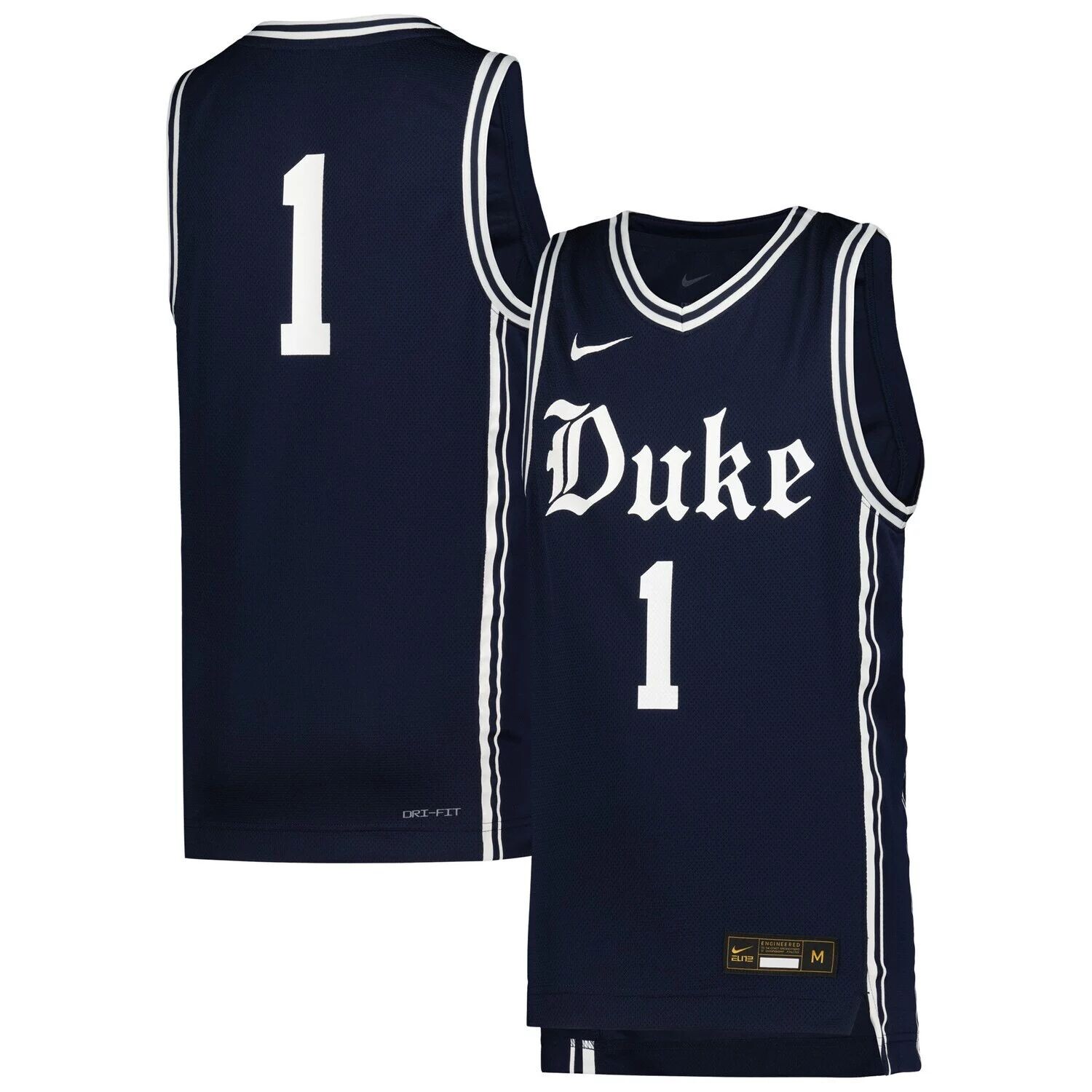 

Реплика молодежной баскетбольной майки Nike #1 Navy Duke Blue Devils Icon Nike