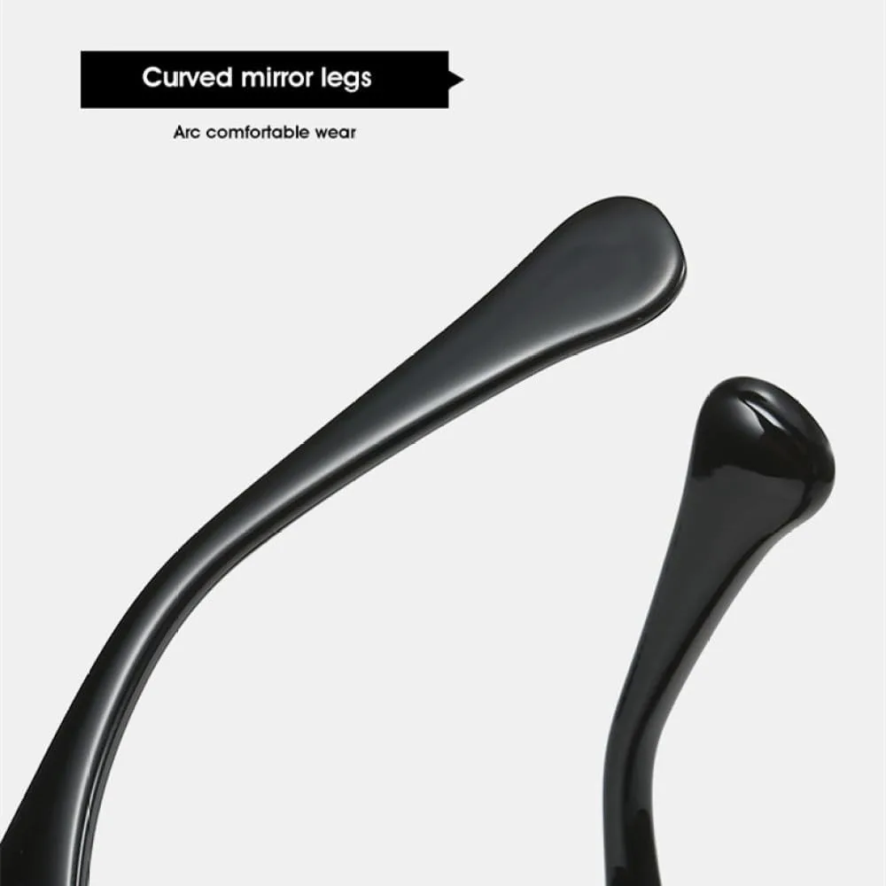 

Квадратные солнцезащитные очки 2027 для женщин и мужчин, винтажные солнцезащитные очки с защитой от УФ-излучения UV400, увеличенного размера MTZJH, White