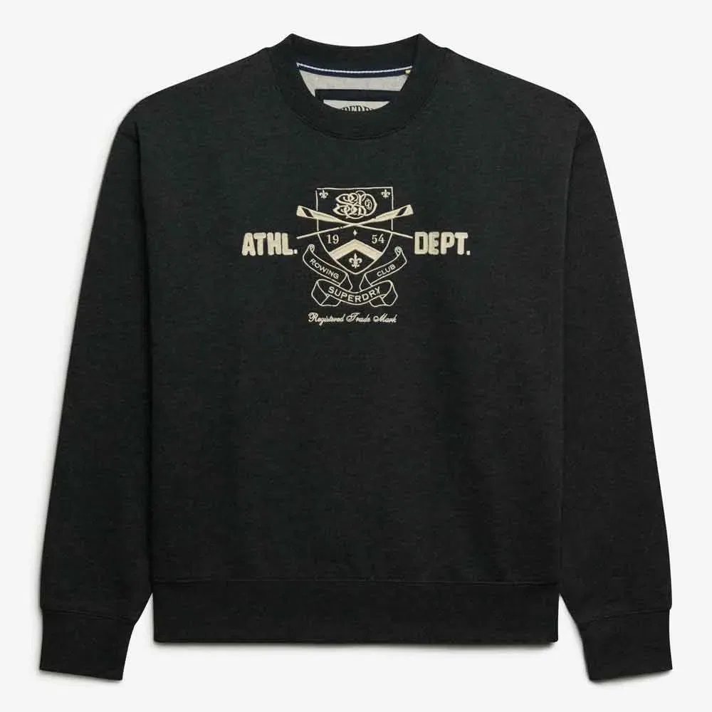 Женский свитшот с вышивкой Country Club Crew Superdry, Black — фото 3