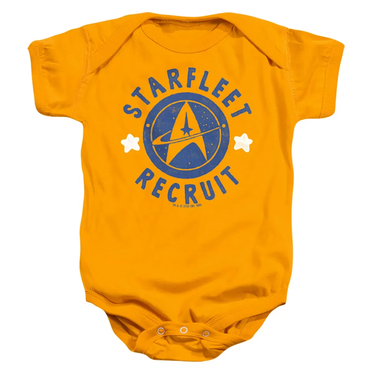 Детское боди с коротким рукавом Star Trek Recruit Stamped Star Trek, Gold