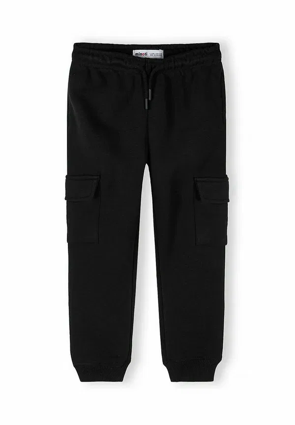 Брюки из хлопка и полиэстера Joggers 2 pack with pockets Minoti Khaki, черный/хаки — фото 3