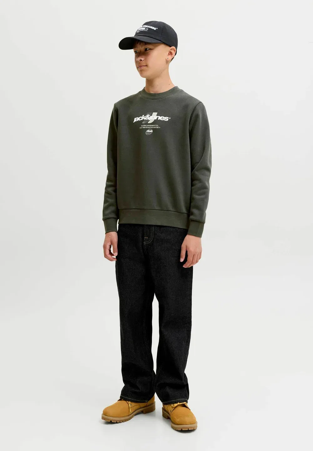 Толстовки с логотипом, толстовки для подростков - толстовка Jack & Jones Junior, Peat