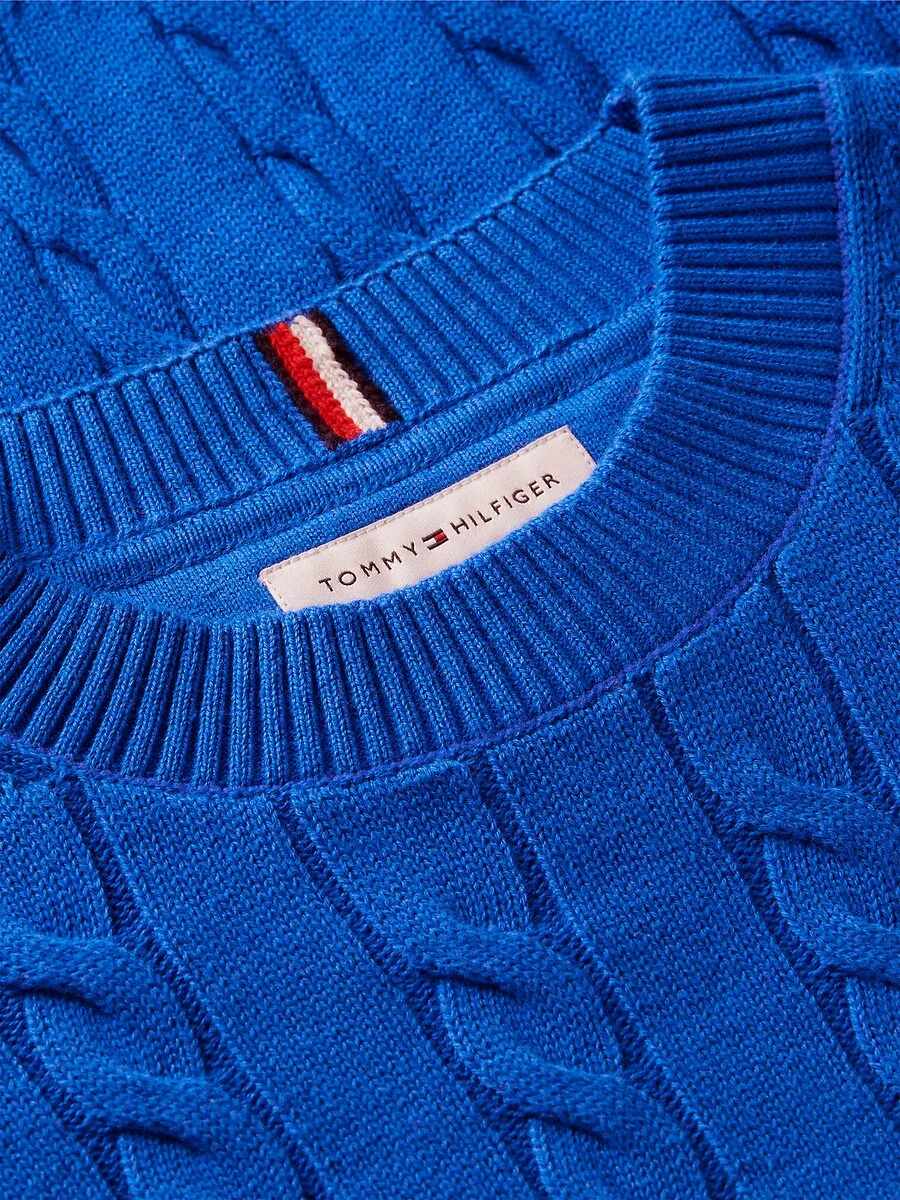 Свитер TOMMY HILFIGER 'Essential' королевского синего цвета — фото 3