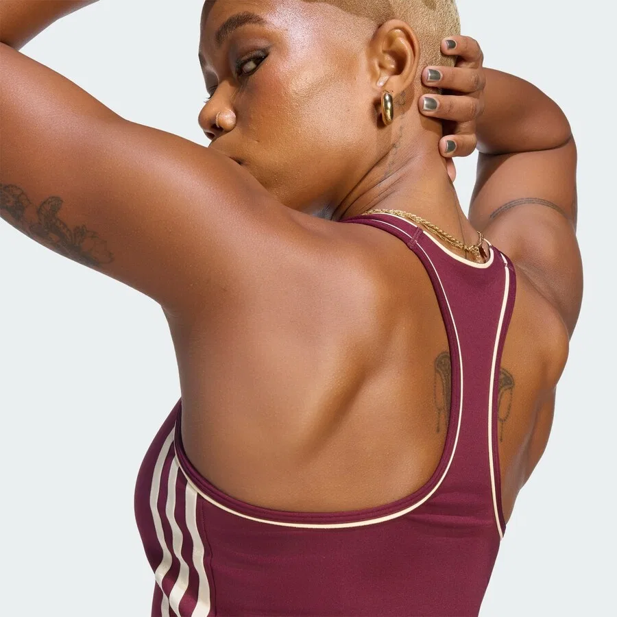 Спортивная майка ADIDAS PERFORMANCE бордового цвета — фото 4