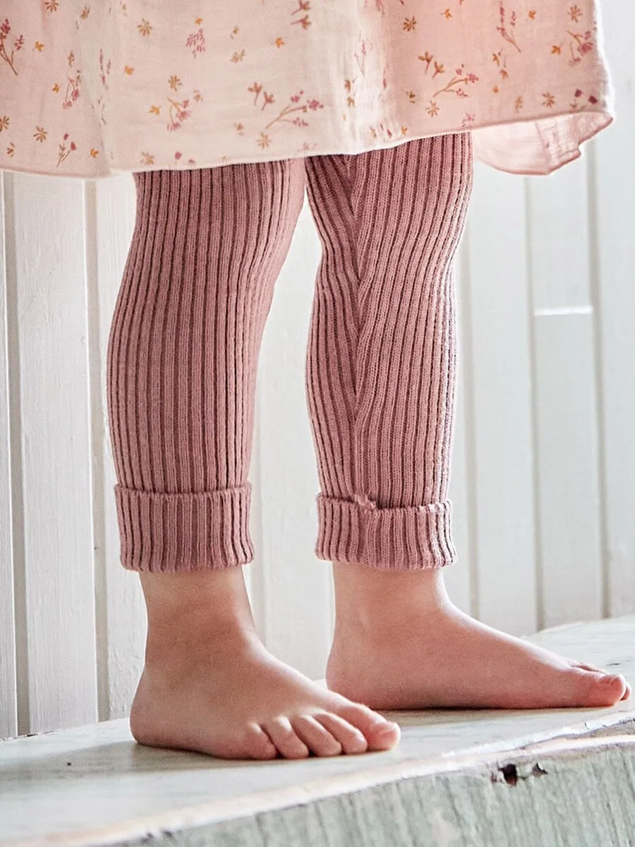Брюки MAXIMO Regular 'MINI-Leggings, Rippstrick' в розовом цвете — фото 2