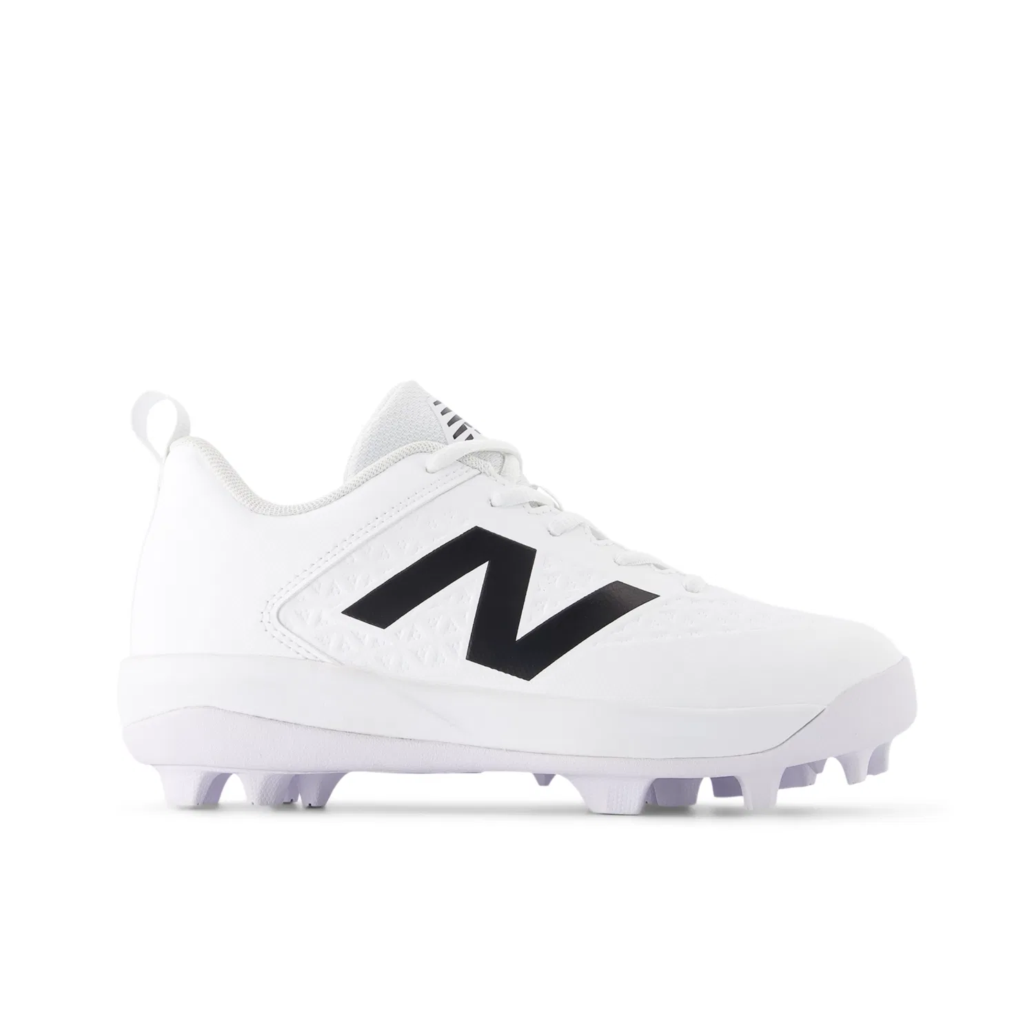 Детские бутсы для бейсбола с резиновой подошвой 4040v8 New Balance, White With Black