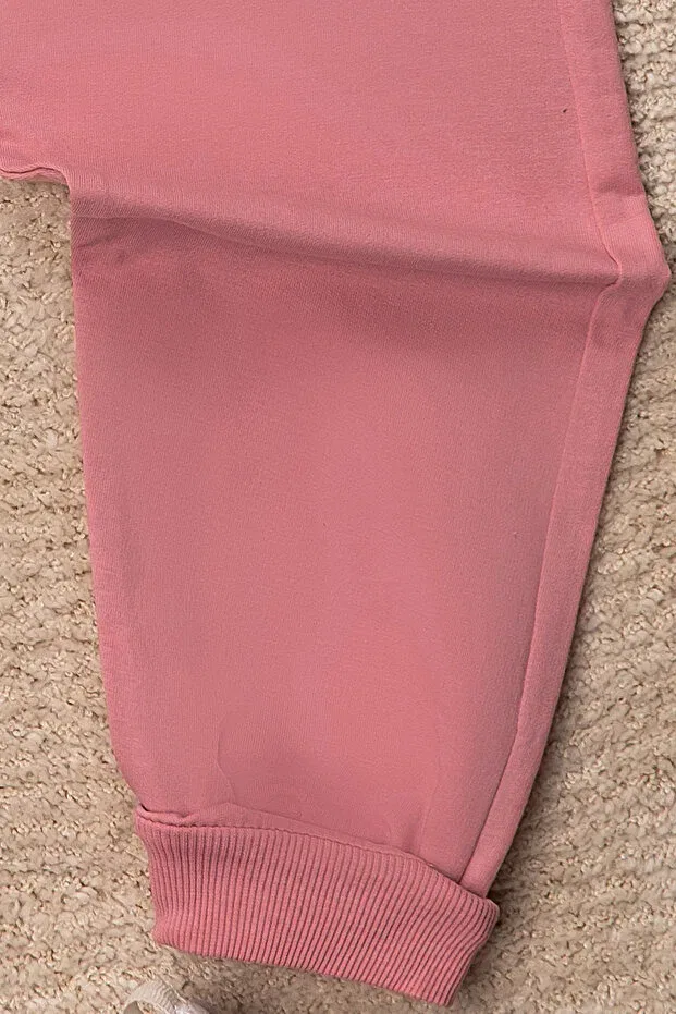 Детские спортивные штаны для девочек с утяжкой Basics Mai Perla, Pink — фото 3