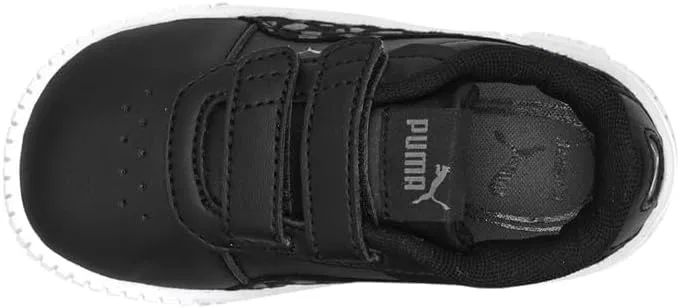 Детские кроссовки для девочек с принтом Carina 2.0 Animal PUMA, Black — фото 4