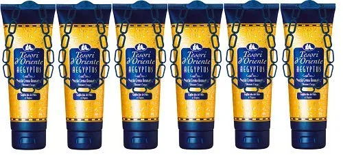 Крем-душ AEGYPTUS Blue Nillily and Papyrus Milk, Tesori d'Oriente, 6x250 мл