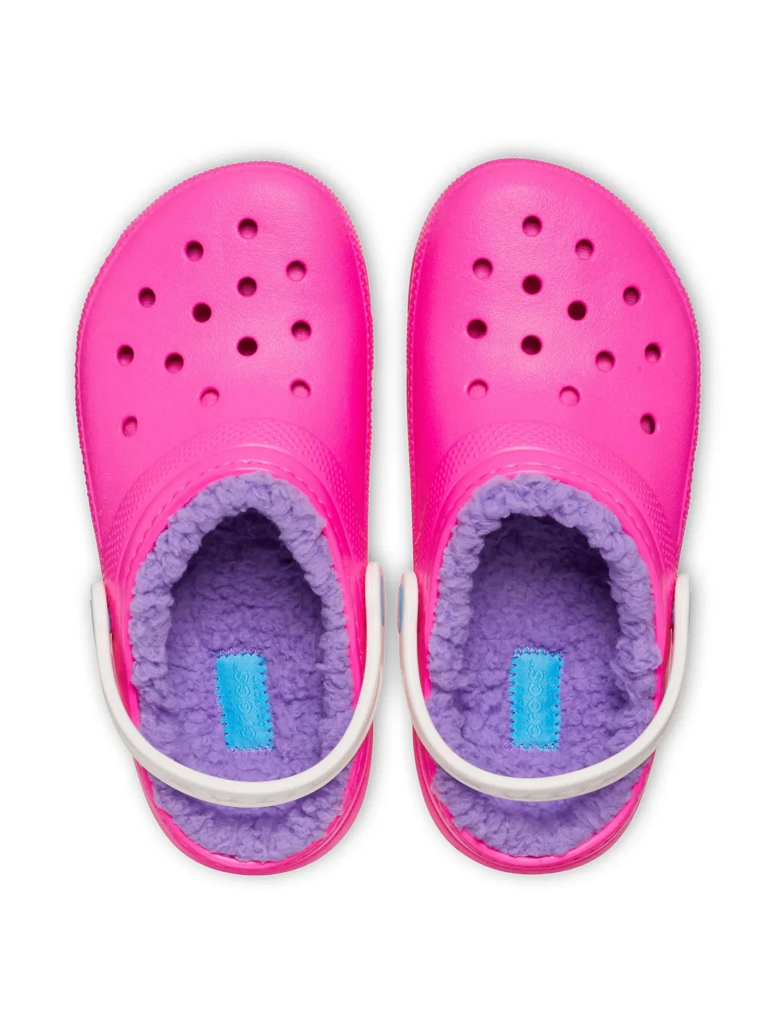 Клоги с флисовой подкладкой Crocs, розовый — фото 2