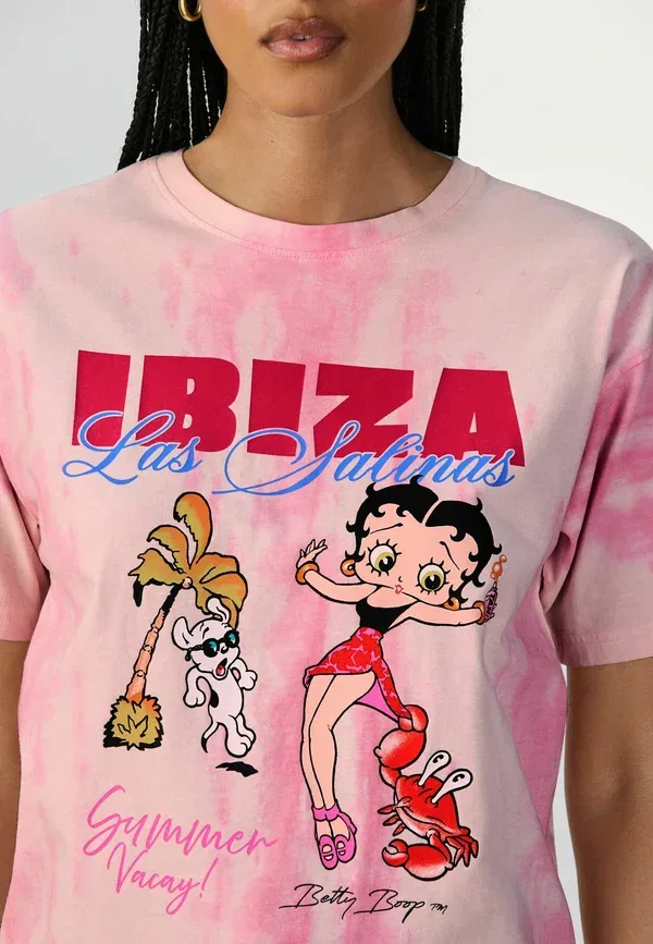 Футболка с принтом Betty Boop, Next, pink, розовый — фото 3