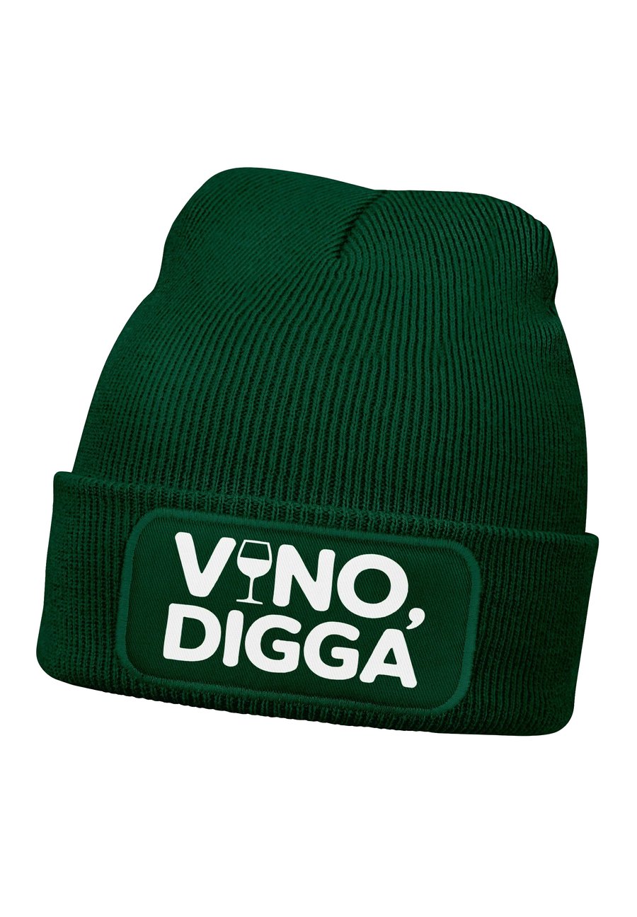 

Шапка MoonWorks MIT SPRUCH AUFDRUCK LUSTIG VINO DIGGA, Dunkelgrün/Dark Green