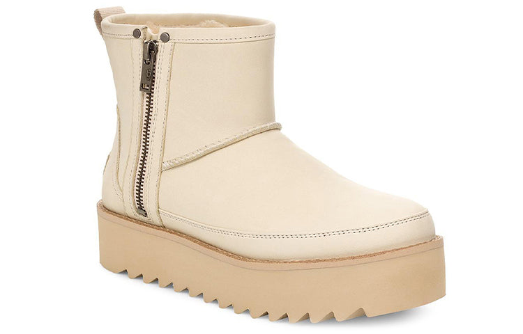 Ботинки зимние UGG WMNS F19 Classic Rebel Biker, розовый — фото 4