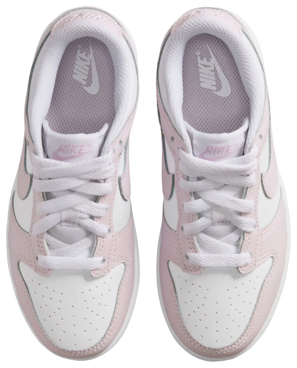 Кроссовки для девочек Dunk Low Nike, цвет White/Light Violet — фото 4