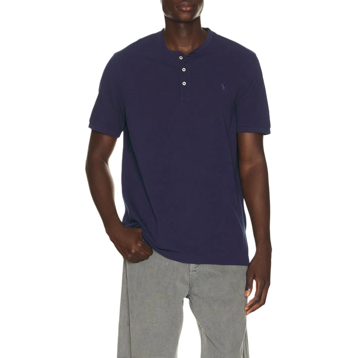 Футболка с круглым вырезом, прямая посадка, Polo Ralph Lauren, Deep Cobalt Blue — фото 3