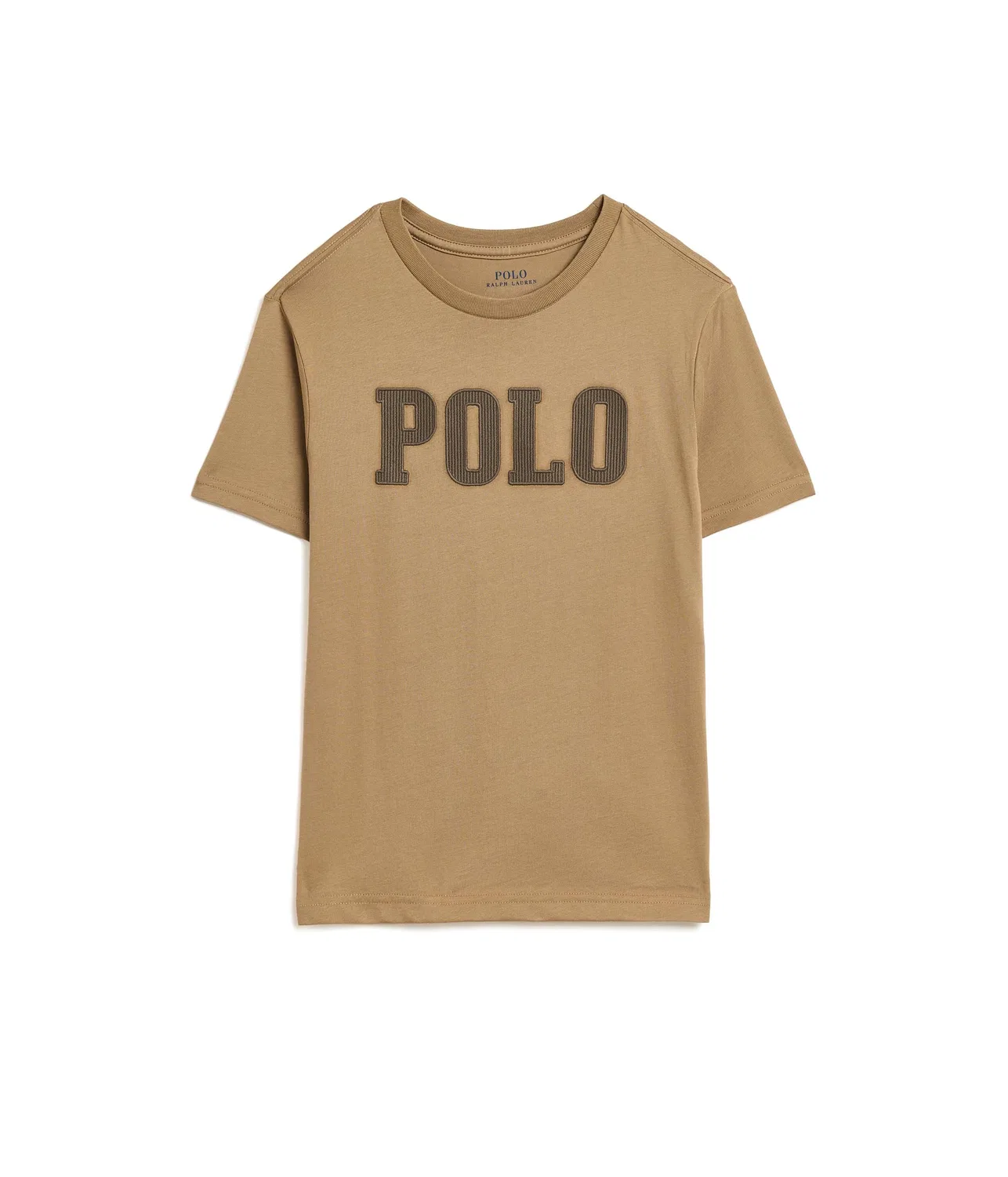 Футболка из хлопкового трикотажа с логотипом (для детей постарше) Polo Ralph Lauren Kids, Camel