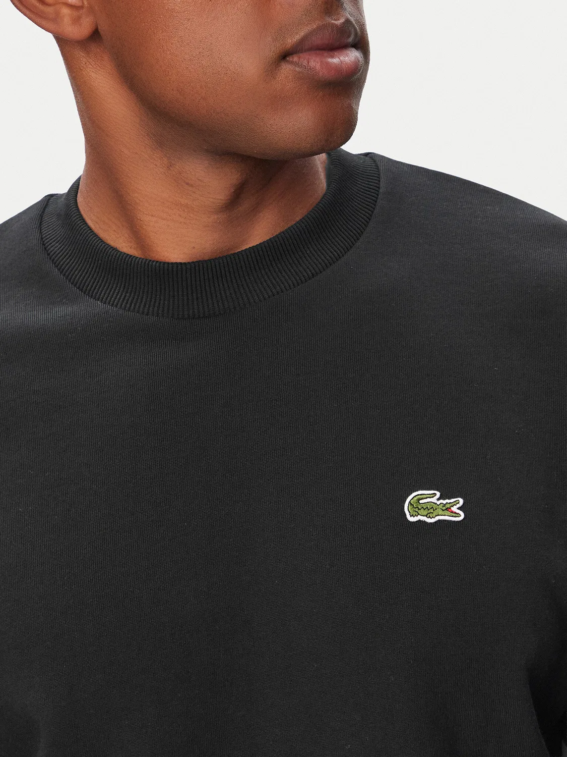 Мужская толстовка стандартного кроя Lacoste, черный — фото 4