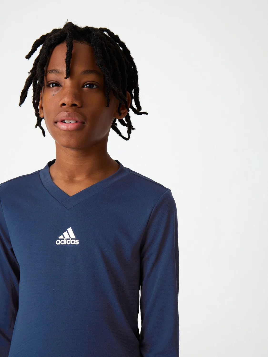 Футболка с длинным рукавом Team Base adidas, синий — фото 3