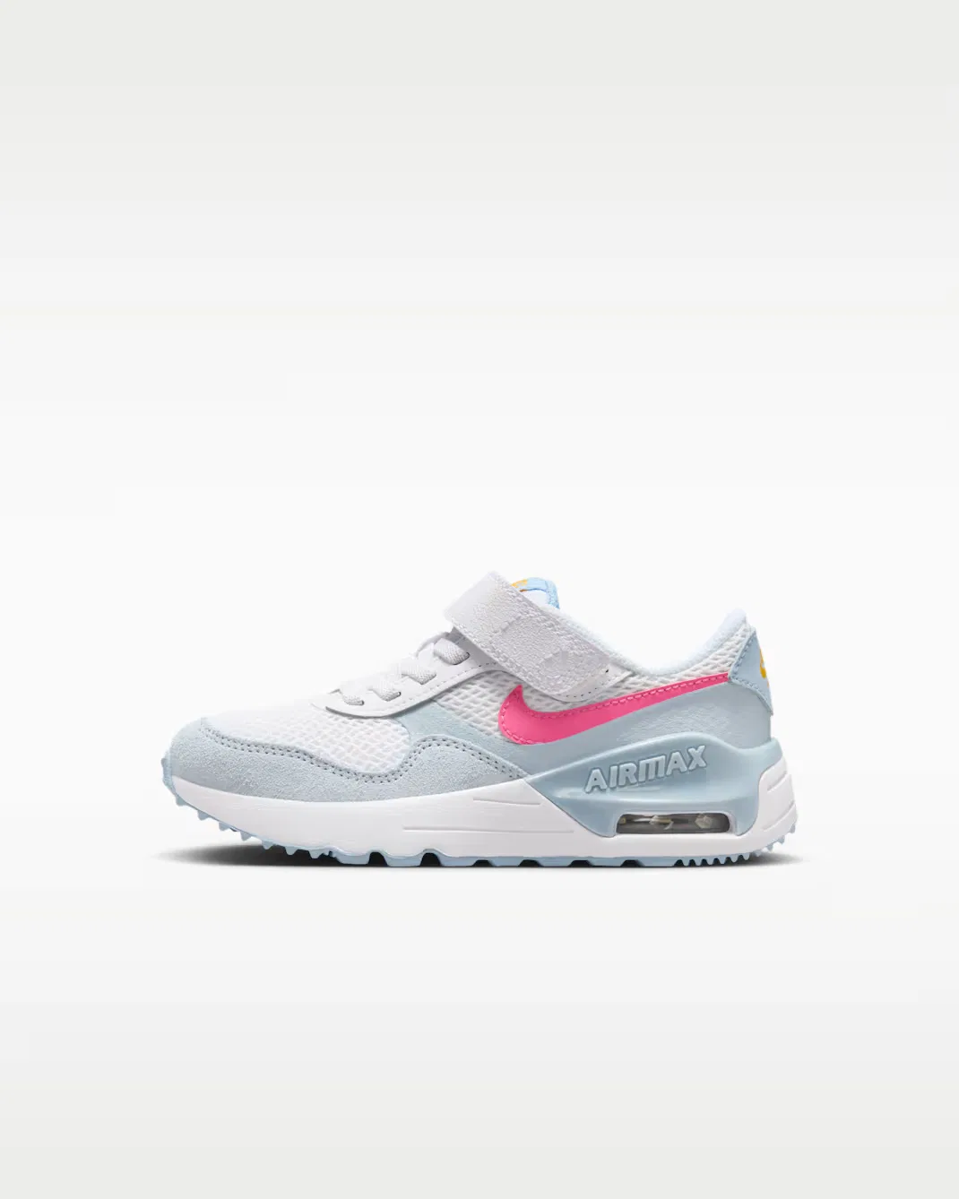 Детская обувь Nike Air Max SYSTM, White/Blue Tint/Light Armory Blue/Pinksicle