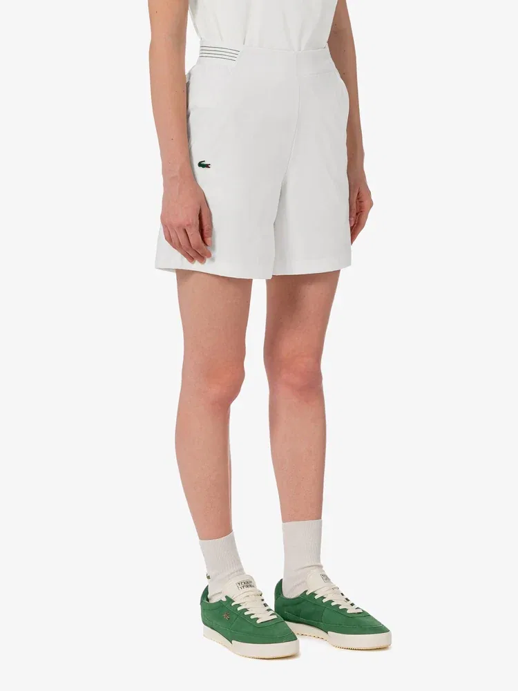 Шорты LACOSTE White из полиэстера, свободный крой — фото 2