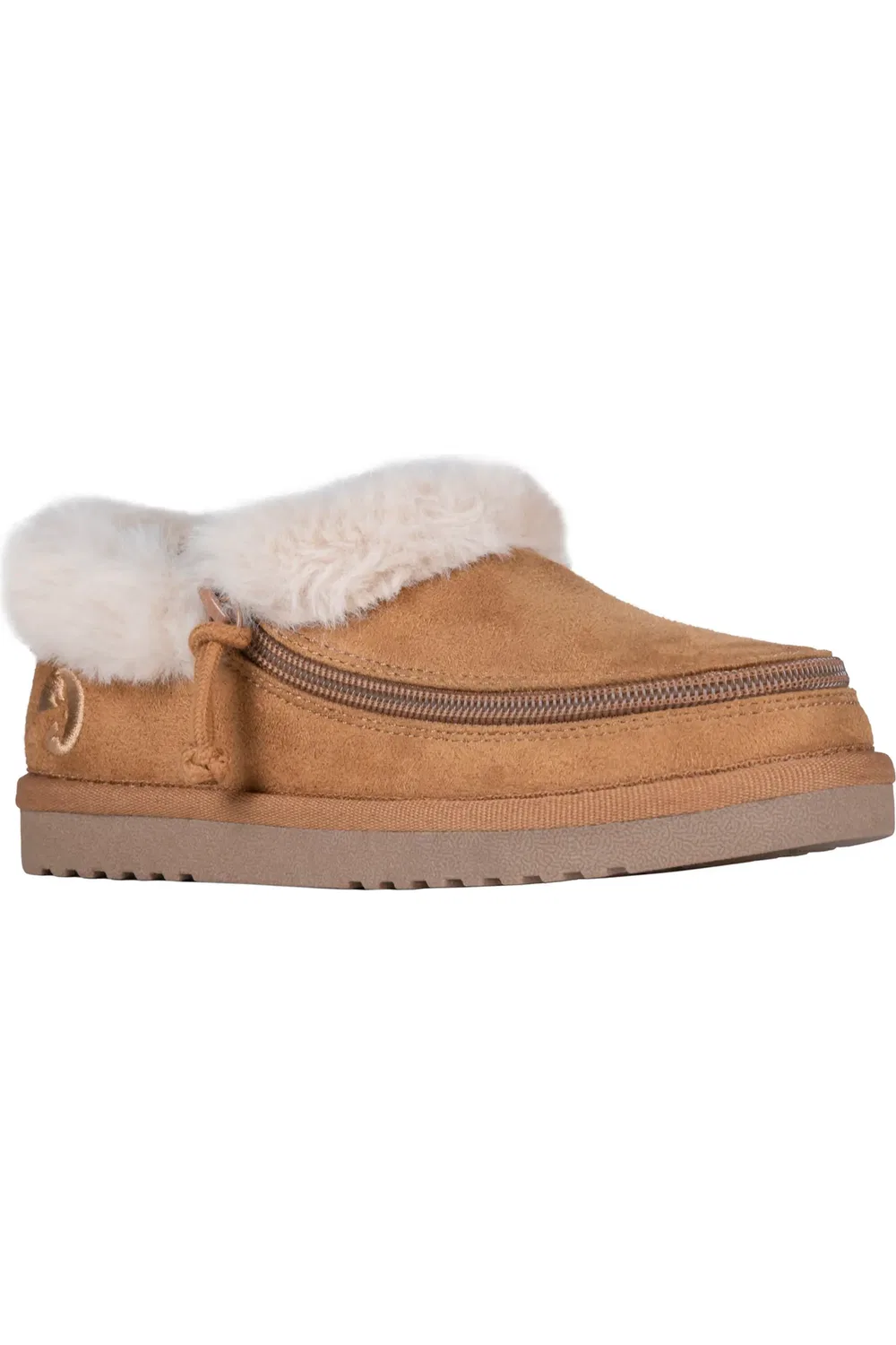 Детские тапочки на молнии из искусственного меха BILLY Footwear, Chestnut