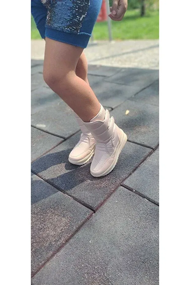 Детские зимние сапоги для девочек непромокаемые Zera, Beige