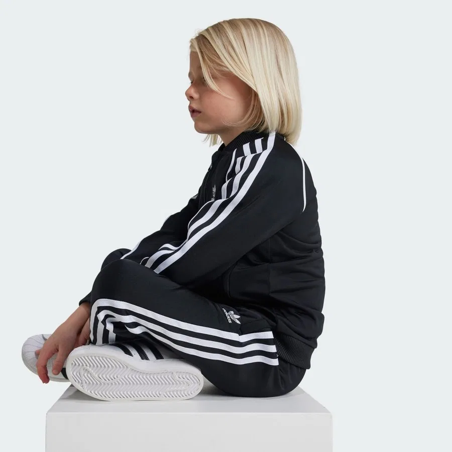Детский спортивный костюм с принтом Adicolor SST Track Suit adidas, Черный — фото 4