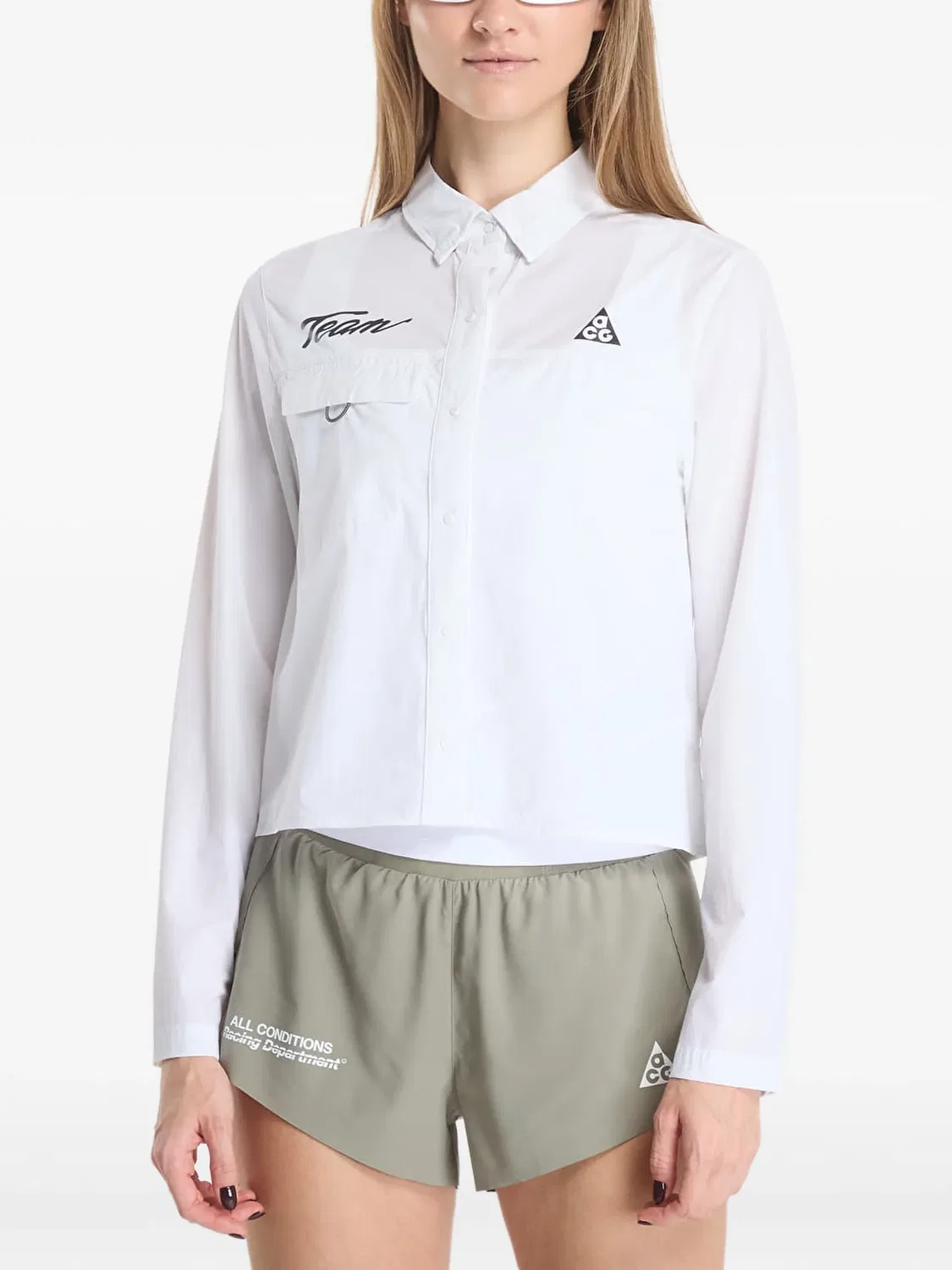 Рубашка ACG Aireez с графичным принтом Nike, белый