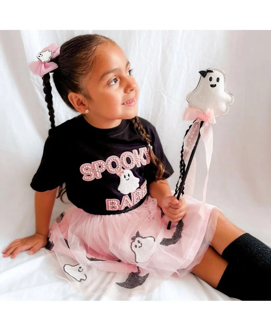 Футболка с принтом Spooky Babe Patch Sweet Wink, Black — фото 2